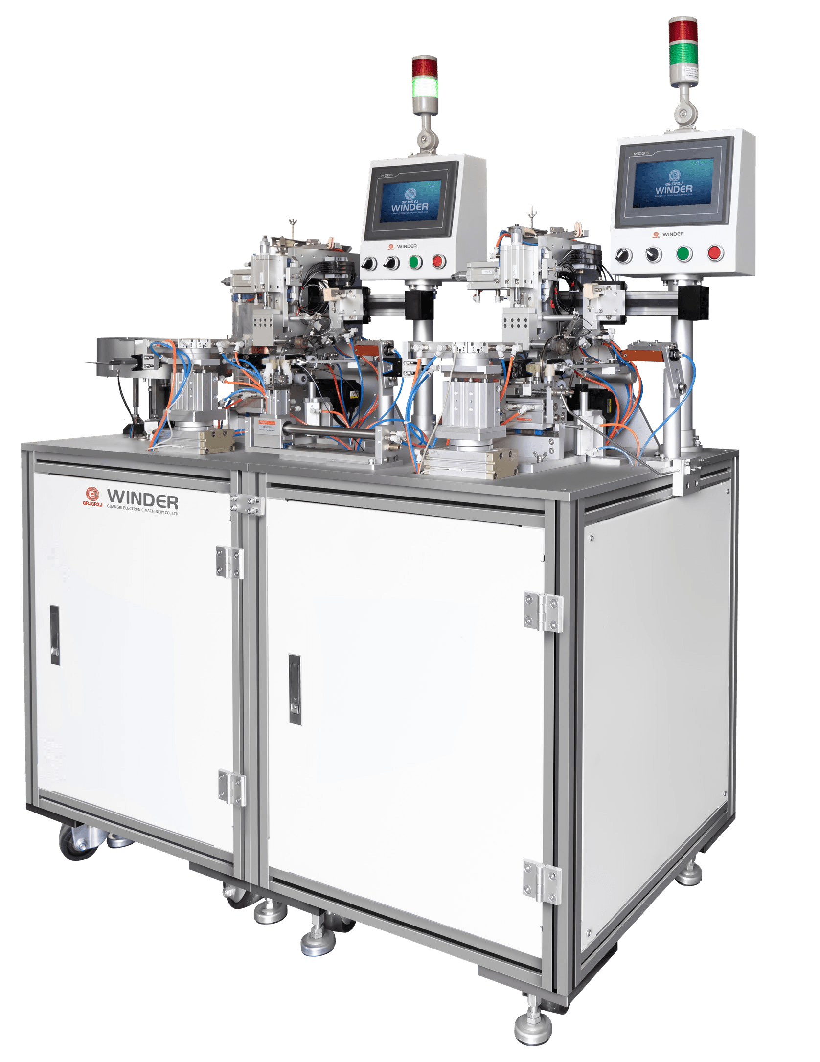 AJGC-0630SLD-GW Fully Automatic Dual Winding Inductor Winding Machine