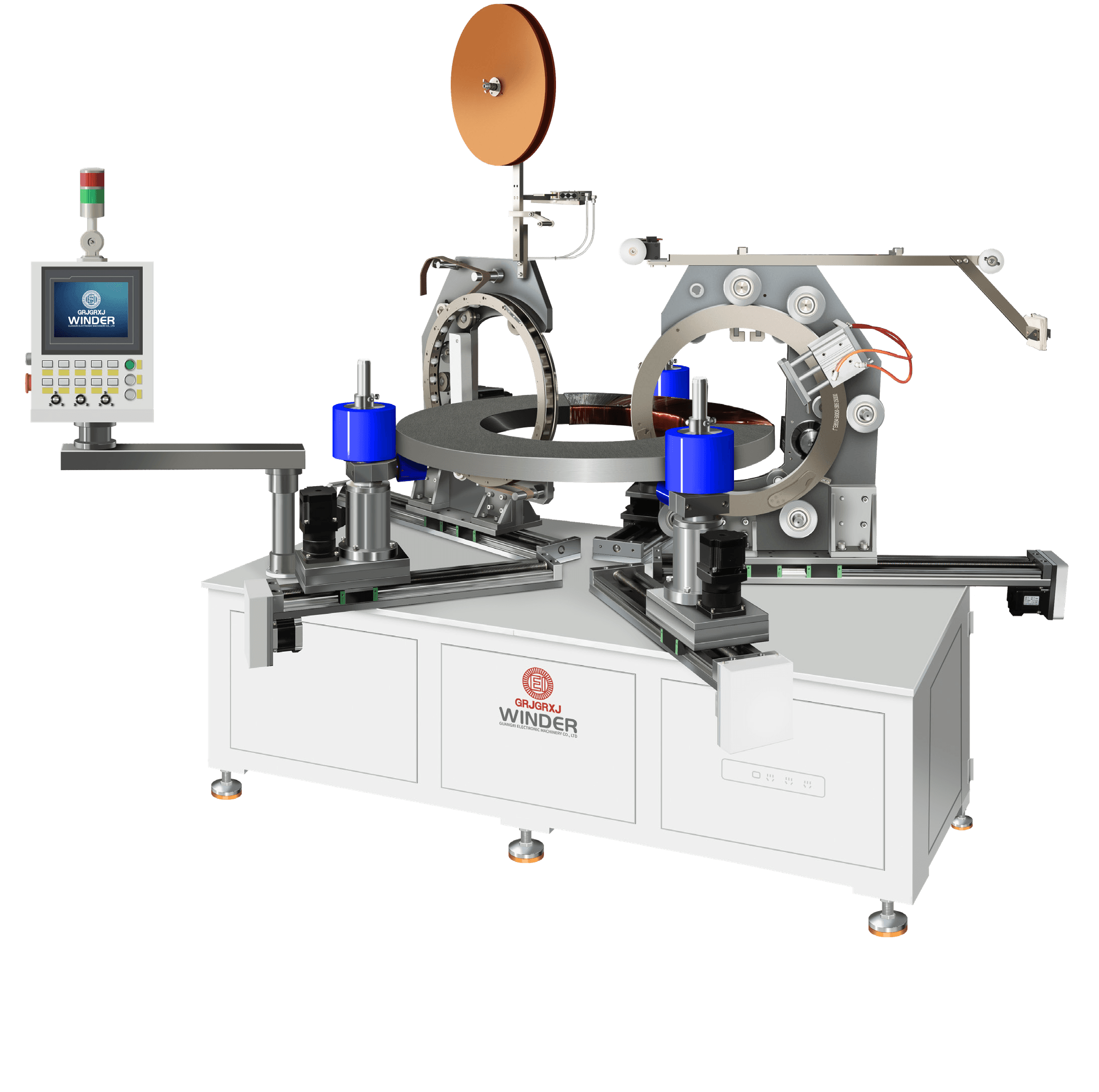 JG-8500ST-T300-GW Combined Toroidal Winding and Taping Machine